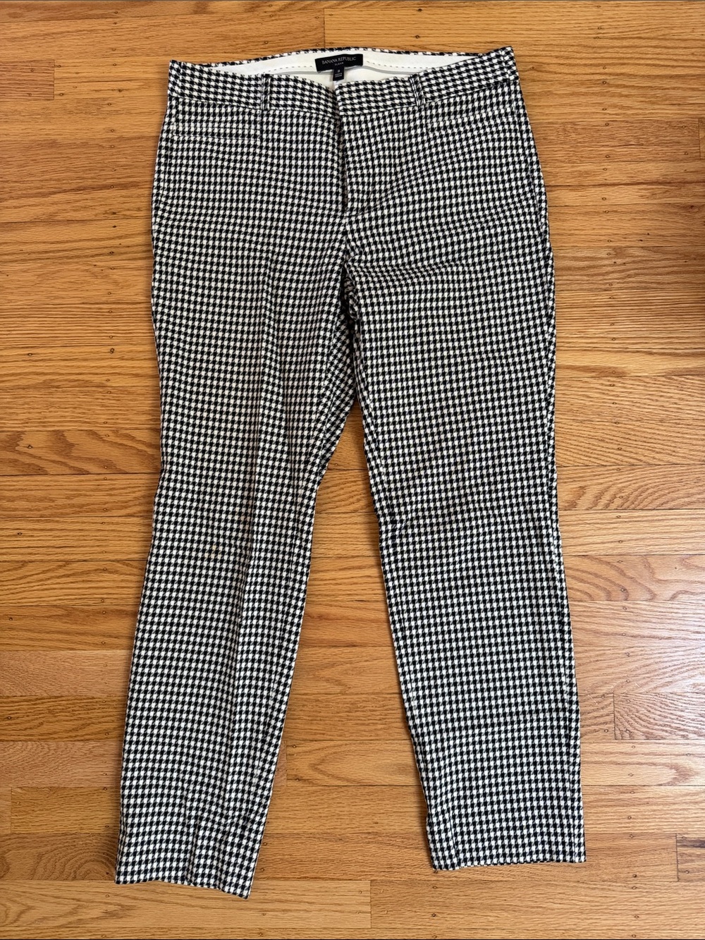 Gingham Straight Leg Sloan Trousers